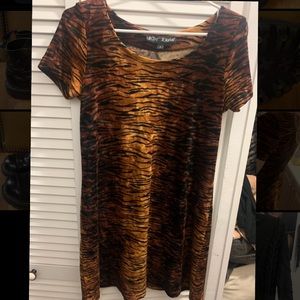 COPY - Rare Betsey Johnson Tiger Velvet Skater dress